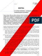 EDITAL - PROFILAXIA DA RAIVA E OUTRAS ZOONOSES - VACINAÇÃO ANTIRRÁBICA E IDENTIFICAÇÃO ELETRÓNICA - 2014