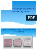 Understanding Consumers & MKT Segments