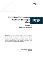 IA-32 Intelﾂｮ Architecture Software Developer's Manual (Volume 1 - Basic Architecture)