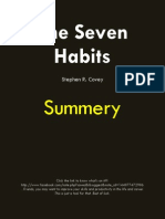 Summery of the Seven Habits by Covey