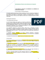 DP PR - II Concurso Defensor_Publico - Edital_Abertura