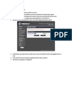 Firmware Upgrade Procedure