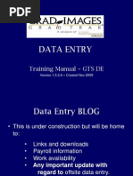 Download DATA ENTRY - GTS Training Manual to Email Nov 2009 by tbell_4boys SN23073356 doc pdf