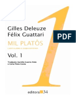 Mil Platôs - Capitalismo e Esquizofrenia - Editora 34 - 1995 - Gilles Deleuze e Félix Guattari (Vol.1)(1)