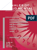 Estudio Epidemiológico de Salud Mental en La Costa Peruana 2006 PDF