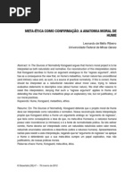 A Anatomia Moral de Hume