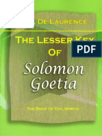 Goetia - Lesser Key of Solomon by de Laurence, L.W