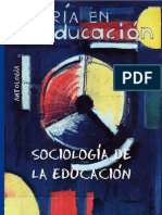 Antología Sociología de La Educación