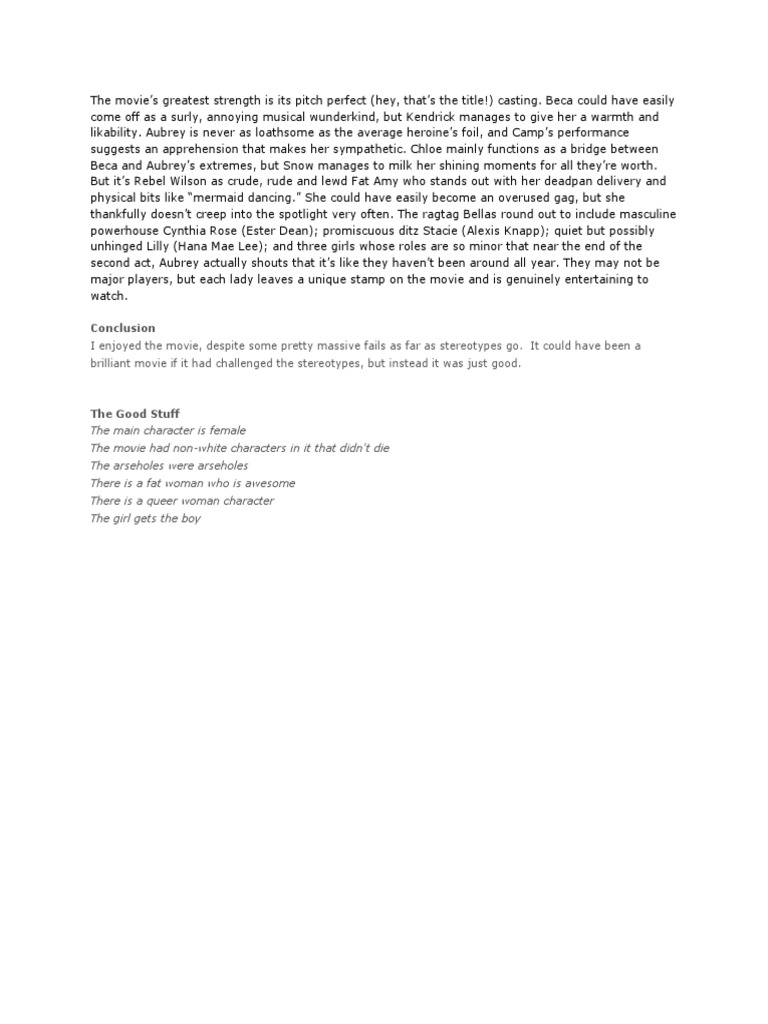 Pitch Perfect | PDF