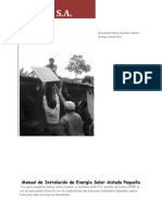 Small Scale Offgrid Solar PV - Installation Manual - Manual de Instalación de Energía Solar Aislada Pequeña