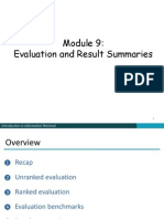 Evaluation and Result Summaries