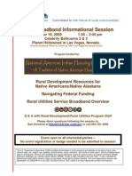 USDA ARRA Broadband NAIHC Flyer For Event of 12-10-09