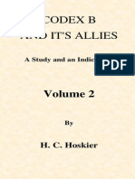 Codex B and Its Allies - Hoskier - Vol 2