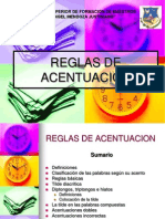 Reglas de Acentuacion en Power Point