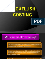 What is backflush costing