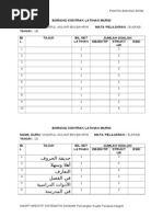 Borang Kontrak Latihan Murid