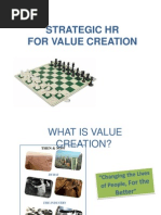 Strategic HR For Value Creation