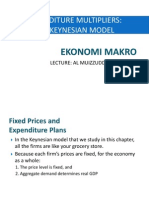 Expenditure Multipliers: The Keynesian Model: Lecture: Al Muizzuddin F., Se., Me