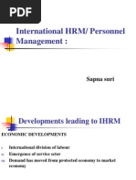 International HRM or Personnal Management