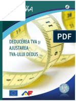 Brosura Infotva 4 Deducerea Tva Si Ajustarea Tva Ului Dedus