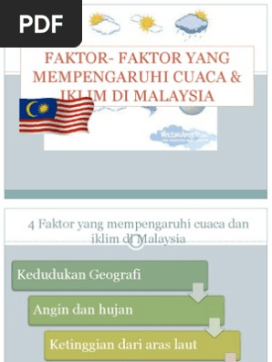 Faktor Yang Mempengaruhi Cuaca Iklim Malaysia