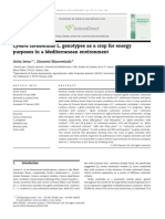 Cynara Cardunculus L. Genotypes As A Crop For Energy Purposes in A Mediterranean Environment