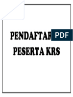 Pendaftaran Peserta Krs