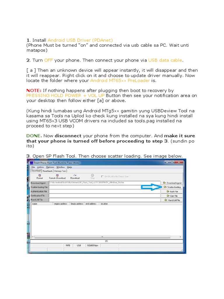 Install PDAnet USB Driver Guide | PDF