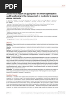 Download A consensus report on appropriate treatment optimization and transitioning in the management of moderate-to-severe plaque psoriasis by pancholarpancholar SN230791475 doc pdf