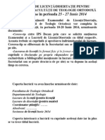 2014anunt Examen Licenta Iunie Site