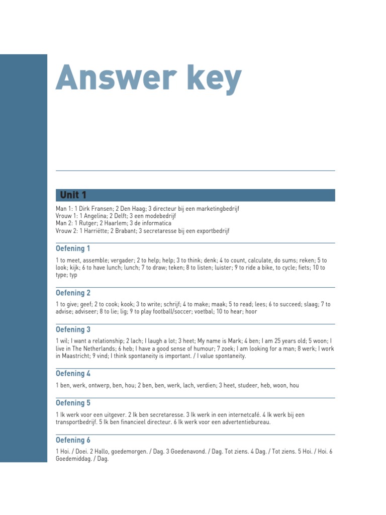 bord Spreek luid Correct Routledge Answer Key | PDF