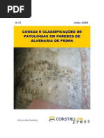Causas e Classificacao de Patologias