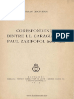 Corespondenta Dintr IL Caragiale Si Paul Zarifopol (1905-1912), Serban Cioculescu, 1935
