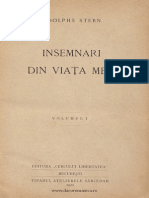 Adolphe Stern, Insemnari Din Viata Mea, 1921