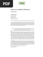 Democracy and Military Effectiveness