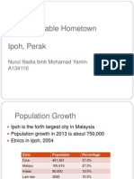 My Sustainable Hometown Ipoh, Perak: Nurul Nadia Binti Mohamad Yamin A134110