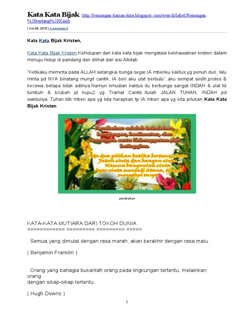 Kata Kata Bijak
