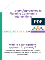 Participatory Approaches To Planning Community Interventions