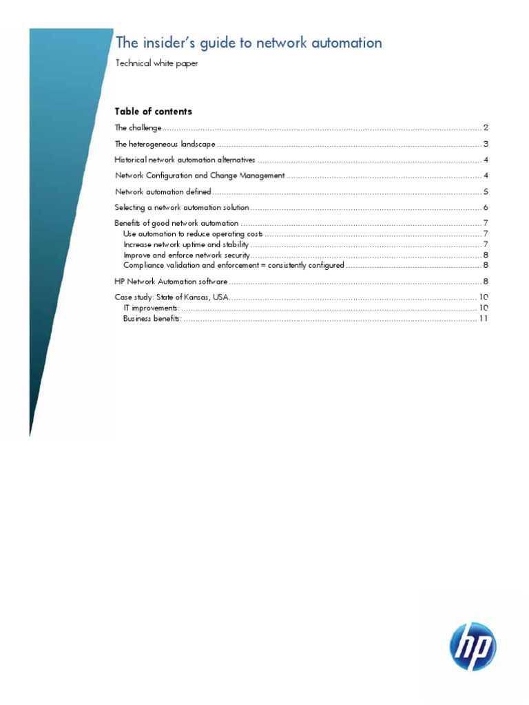 The Insider's Guide To Network Automation | PDF | Automation | Provisioning
