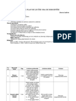 Capitolul III. Plan de Lecție Ora de Dirigenție