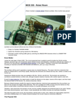 Infrared Emitter From CMOS 555 Robot Room