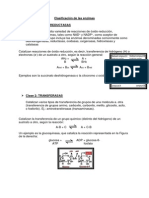 Clasificación de Las Enzimas Tarea