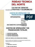 Costos de Operacion y de Financiacion 1