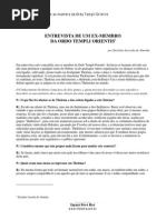 Euclydes Lacerda de Almeida Entrevista de Um Ex Membro Da Ordo Templi Orientis Versao 1.0