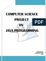 Cover and Bibliography of Computer Science Project