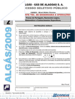 Prova Assist Tec Eng e Operacoes - Tipo 2 - Algás 2009