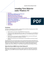 Virus Behavior Under Win NT PDF
