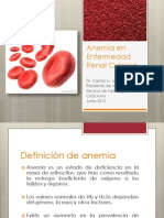 Anemia en Enfermedad Renal Crónica