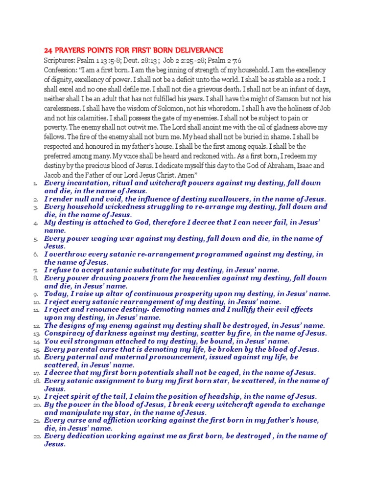 24 Prayers Points Jesus Prayer