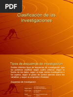 Clasificación de Las Investigaciones